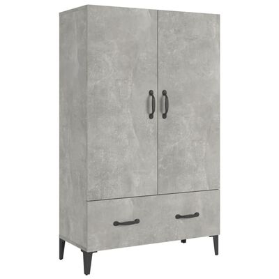 vidaXL Highboard Betongrau 70x31x115 cm Holzwerkstoff