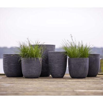 Capi Blumentopf Waste Smooth 43x41 cm Grau