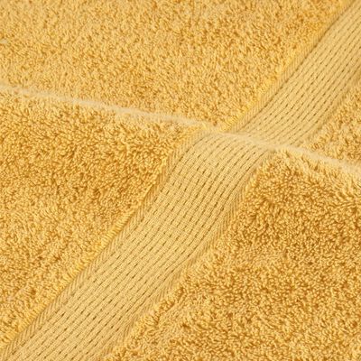 vidaXL Premium-Badetücher SOLUND 10 Stk. Gold 100x150 cm 600 g/m²