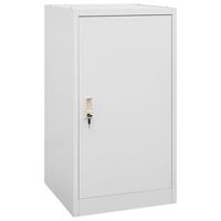 vidaXL Sattelschrank Hellgrau 53x53x105 cm Stahl