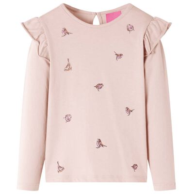 Kinder-Langarmshirt Rosa 140