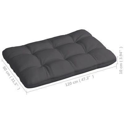 vidaXL Palettensofa-Kissen 7 Stk. Anthrazit