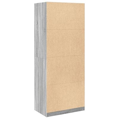 vidaXL Kleiderschrank Grau Sonoma 80x50x200 cm Holzwerkstoff