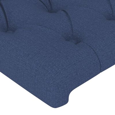 vidaXL Kopfteile 2 Stk. Blau 80x7x78/88 cm Stoff