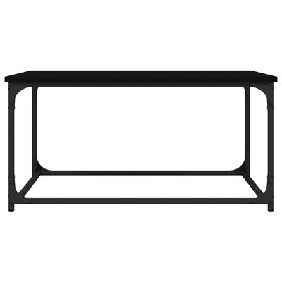 vidaXL Couchtisch Schwarz 80x50x40 cm Holzwerkstoff und Eisen