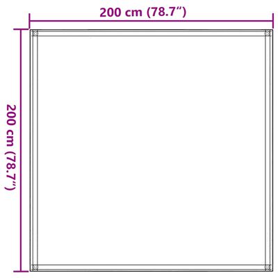 vidaXL Zeltteppich Hellgrün 200x200 cm HDPE