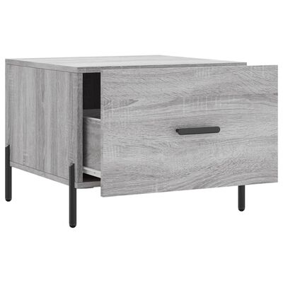 vidaXL Couchtisch Grau Sonoma 50x50x40 cm Holzwerkstoff