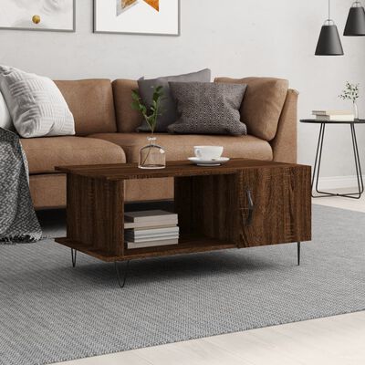 vidaXL Couchtisch Braun Eichen-Optik 90x50x40 cm Holzwerkstoff