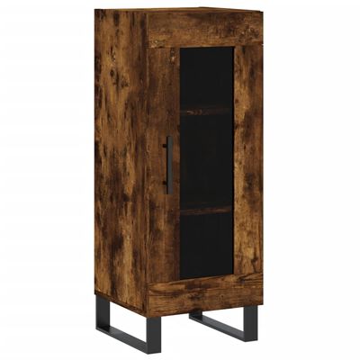 vidaXL Highboard Räuchereiche 34,5x34x180 cm Holzwerkstoff