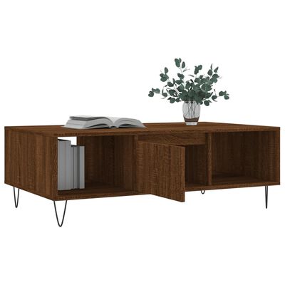 vidaXL Couchtisch Braun Eichen-Optik 104x60x35 cm Holzwerkstoff