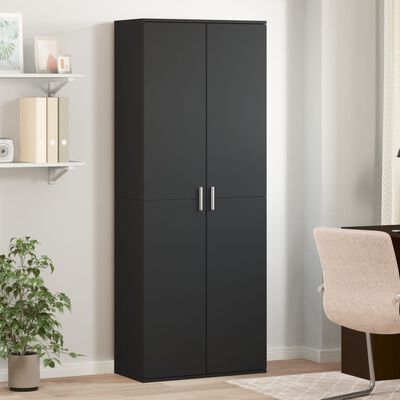 vidaXL Highboard Schwarz 70x35x180 cm Holzwerkstoff