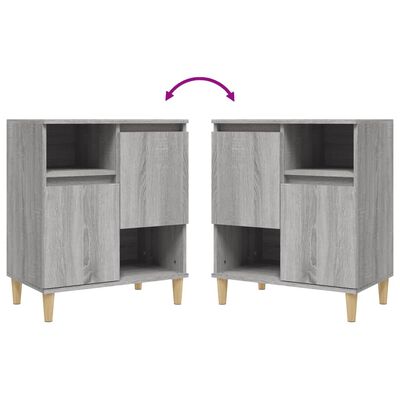 vidaXL Sideboard Grau Sonoma 60x35x70 cm Holzwerkstoff