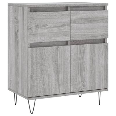 vidaXL Sideboard Grau Sonoma 60x35x70 cm Holzwerkstoff