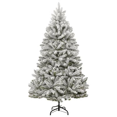 vidaXL Künstlicher Weihnachtsbaum Klappbar 300 LEDs & Kugeln 210 cm