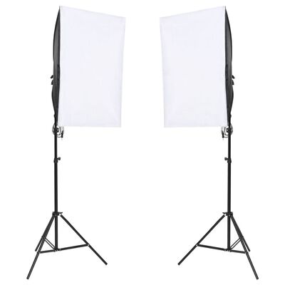 vidaXL Fotostudio-Set mit Leuchten, Hintergrund und Reflektor