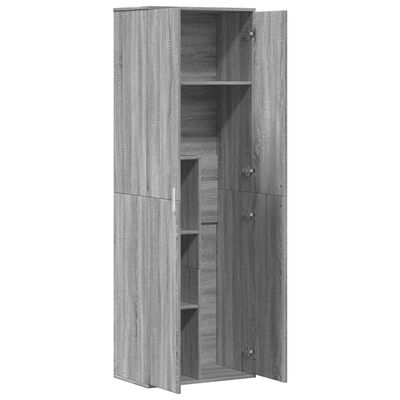 vidaXL Highboard Grau Sonoma 60x35x180 cm Holzwerkstoff