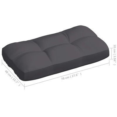 vidaXL Palettensofa-Kissen 7 Stk. Anthrazit