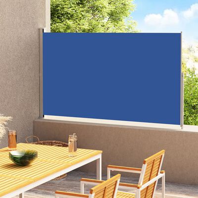 vidaXL Seitenmarkise Ausziehbar 220x300 cm Blau