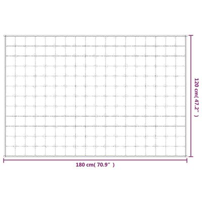 vidaXL Gewichtsdecke Blau 120x180 cm 5 kg Stoff