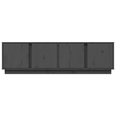 vidaXL TV-Schrank Grau 140x40x40 cm Massivholz Kiefer