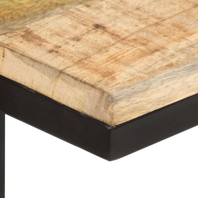 vidaXL Beistelltische 2 Stk. 31,5x24,5x64,5 cm Raues Mangoholz