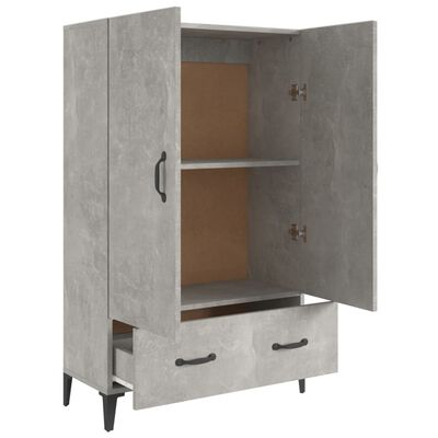 vidaXL Highboard Betongrau 70x31x115 cm Holzwerkstoff