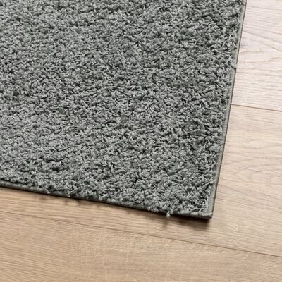 vidaXL Teppich Shaggy Hochflor Modern Grün 240x340 cm