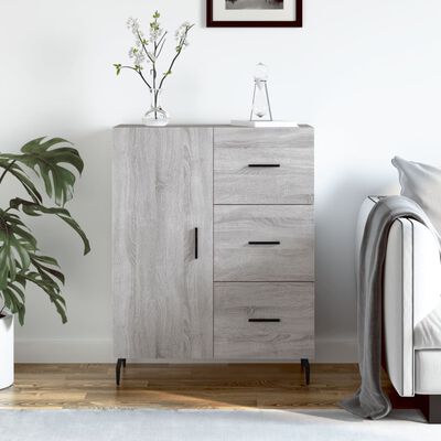 vidaXL Sideboard Grau Sonoma 69,5x34x90 cm Holzwerkstoff