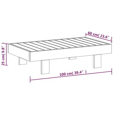 vidaXL 3-tlg. Garten-Lounge-Set mit Cremeweißen Kissen Massivholz