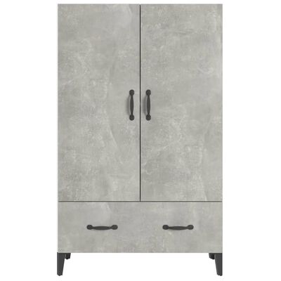 vidaXL Highboard Betongrau 70x31x115 cm Holzwerkstoff