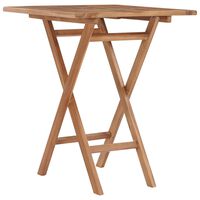 vidaXL Gartentisch Klappbar 60×60×75 cm Massivholz Teak