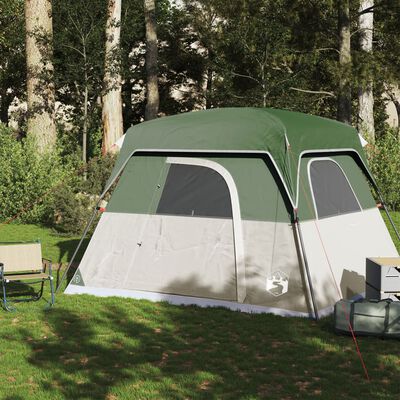 vidaXL Campingzelt 4 Personen Grün Wasserdicht