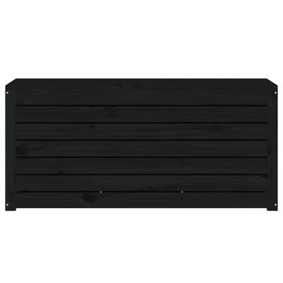 vidaXL Gartenbox Schwarz 101x50,5x46,5 cm Massivholz Kiefer