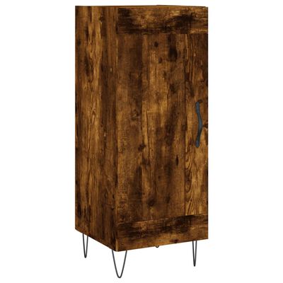 vidaXL Highboard Räuchereiche 34,5x34x180 cm Holzwerkstoff