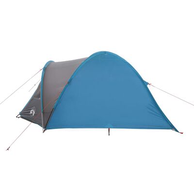 vidaXL Kuppel-Campingzelt 4 Personen Blau Wasserdicht