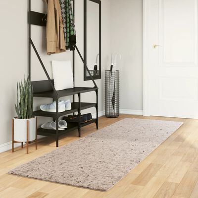 vidaXL Shaggy-Teppich PAMPLONA Hochflor Modern Beige 80x250 cm