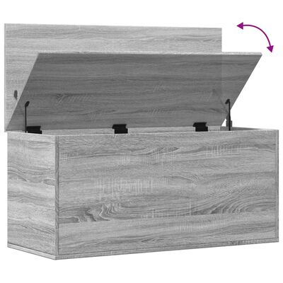 vidaXL Truhe Grau Sonoma 100x42x46 cm Holzwerkstoff