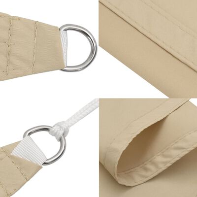 vidaXL Sonnensegel Oxford-Gewebe Rechteckig 2x2,5 m Beige