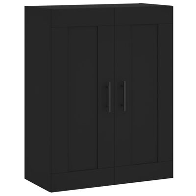 vidaXL Highboard Schwarz 69,5x34x180 cm Holzwerkstoff