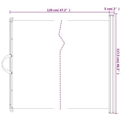 vidaXL Haustier-Barriere Ausziehbar Weiß 117,5x125 cm