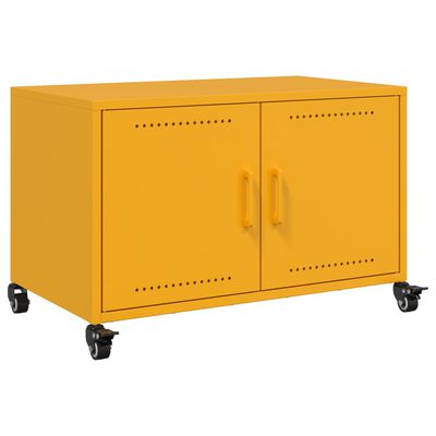 vidaXL TV-Schrank Senfgelb 68x39x43,5 cm Stahl