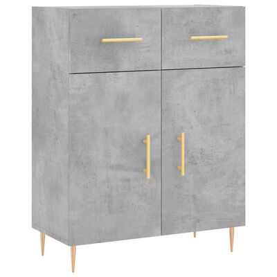 vidaXL Sideboard Betongrau 69,5x34x90 cm Holzwerkstoff