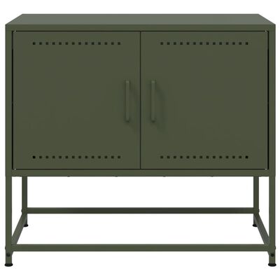 vidaXL TV-Schrank Olivgrün 68,5x39x60,5 cm Stahl