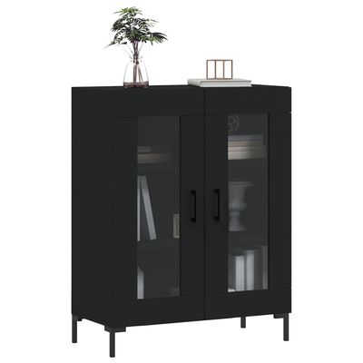 vidaXL Sideboard Schwarz 69,5x34x90 cm Holzwerkstoff