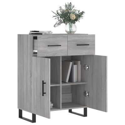 vidaXL Sideboard Grau Sonoma 69,5x34x90 cm Holzwerkstoff