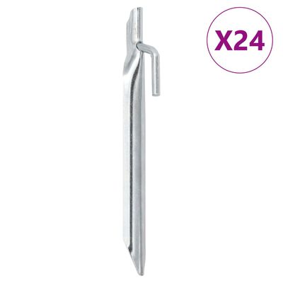 vidaXL Zeltheringe 24 Stk. V-Form 17 cm Ø20 mm Verzinkter Stahl
