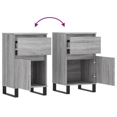 vidaXL Sideboard Grau Sonoma 40x35x70 cm Holzwerkstoff