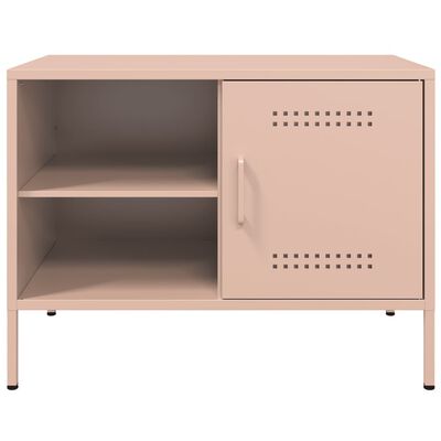 vidaXL TV-Schrank Rosa 68x39x50,5 cm Stahl