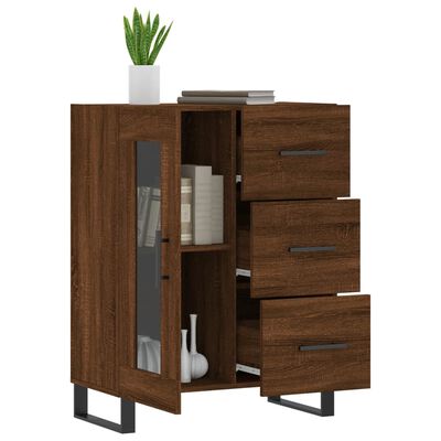 vidaXL Sideboard Braun Eichen-Optik 69,5x34x90 cm Holzwerkstoff