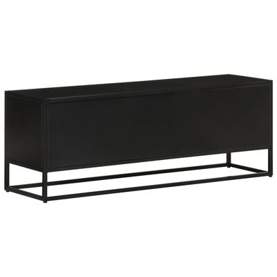 vidaXL TV-Schrank 110x30x40 cm Massivholz Mango und Eisen